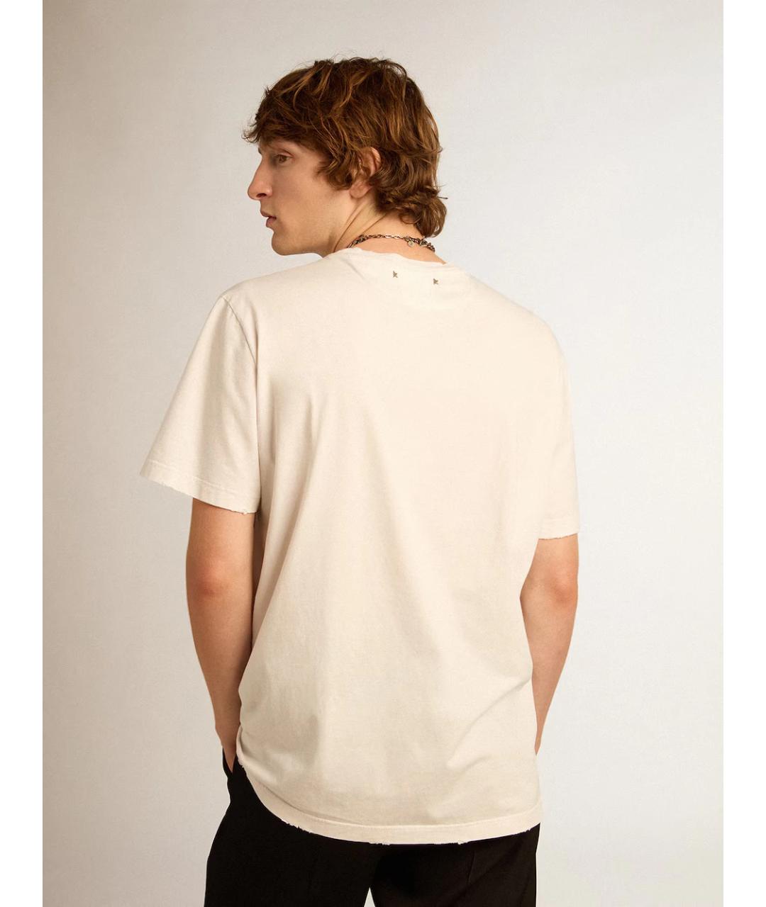GOLDEN GOOSE DELUXE BRAND Белая футболка, фото 2