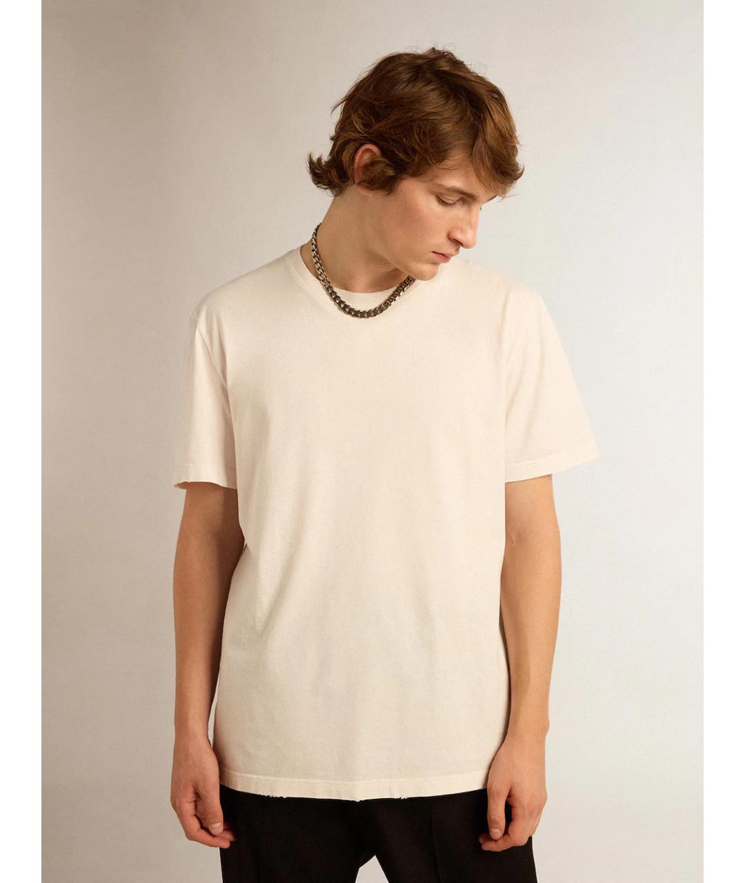 GOLDEN GOOSE DELUXE BRAND Белая футболка, фото 4
