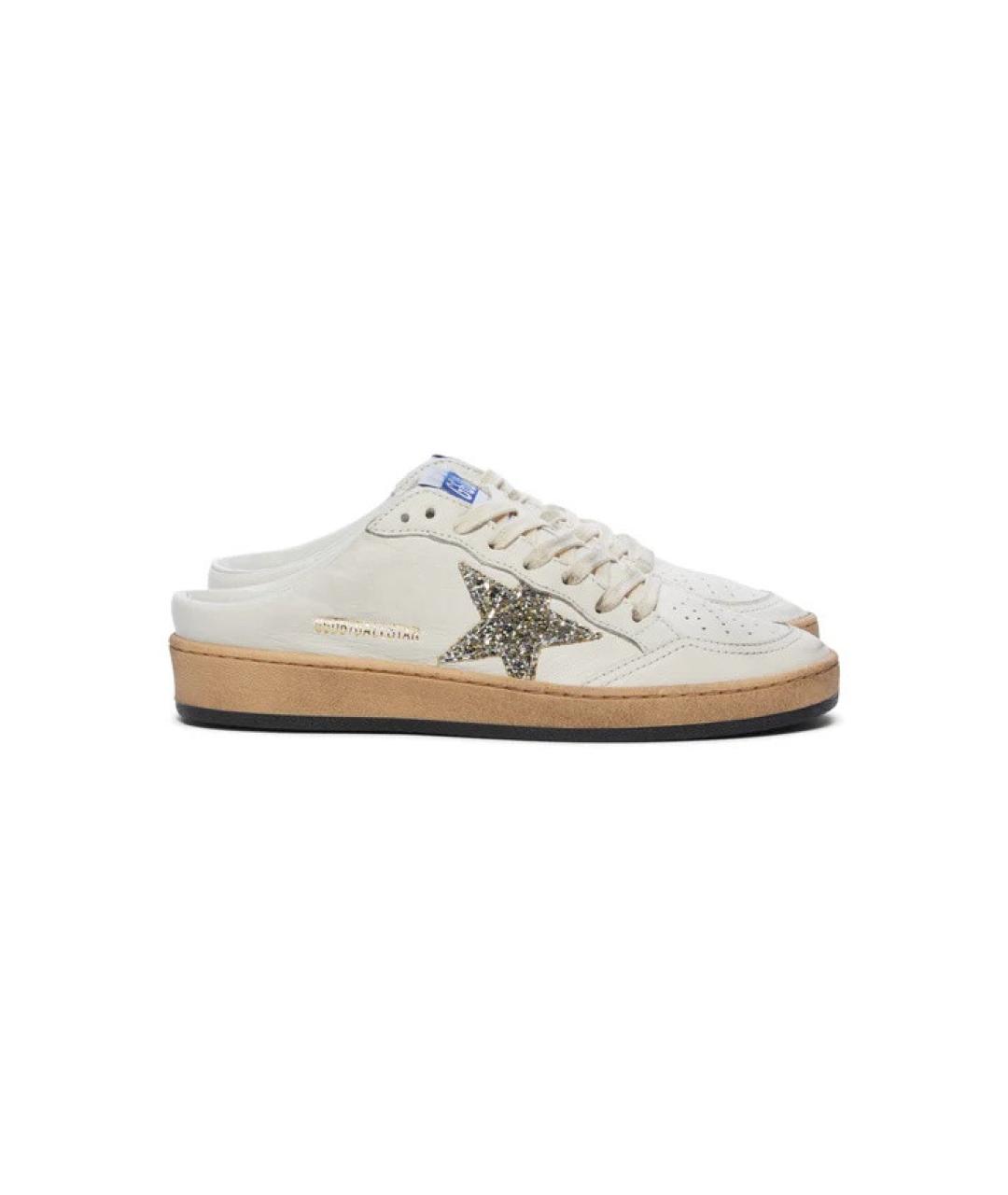 GOLDEN GOOSE DELUXE BRAND Белые мюли, фото 1