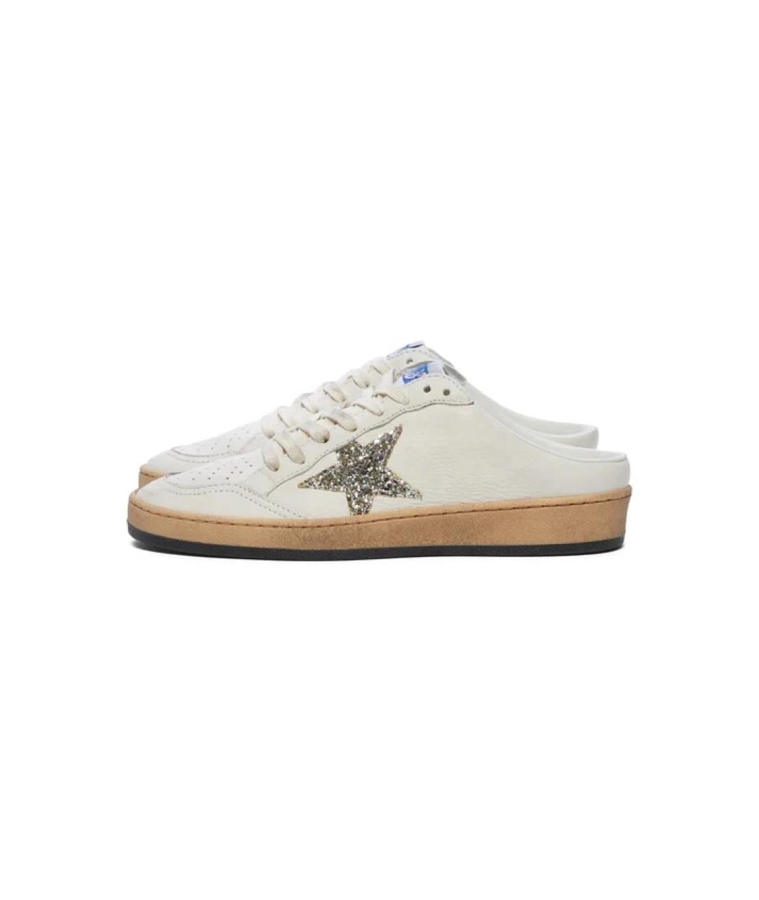 GOLDEN GOOSE DELUXE BRAND Белые мюли, фото 5