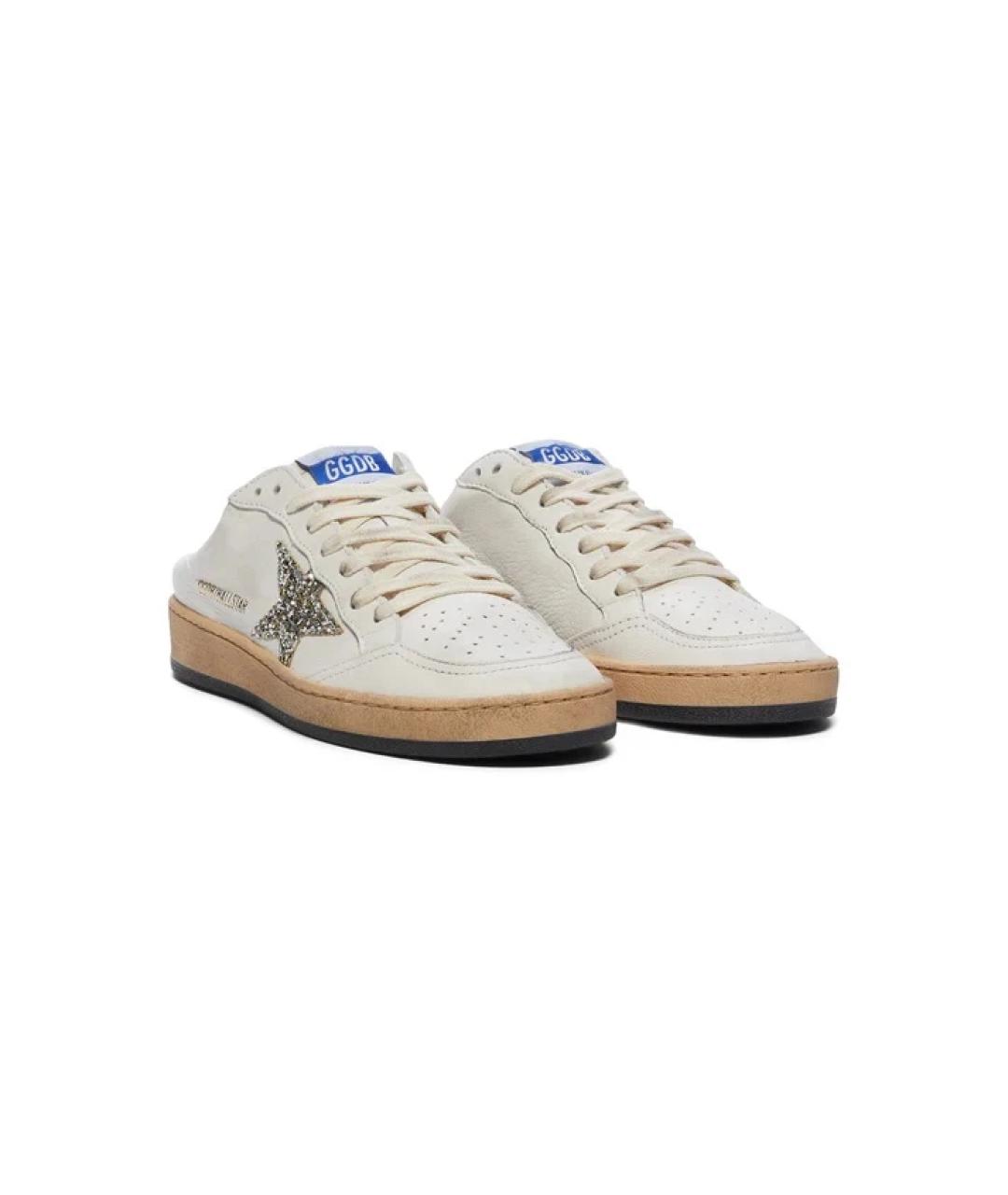 GOLDEN GOOSE DELUXE BRAND Белые мюли, фото 4