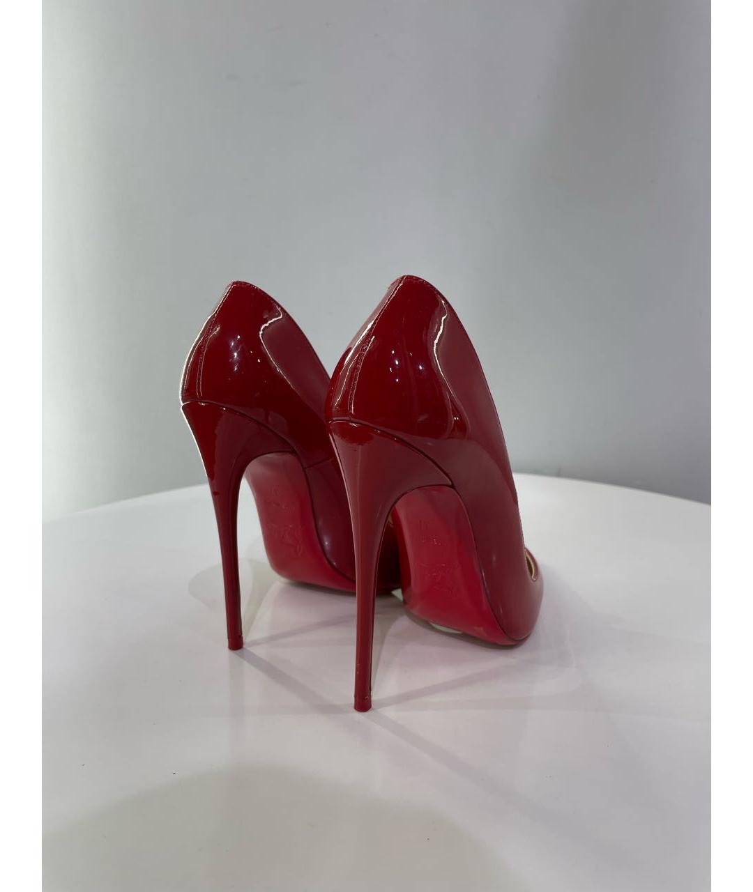 CHRISTIAN LOUBOUTIN Красные туфли из лакированной кожи, фото 4