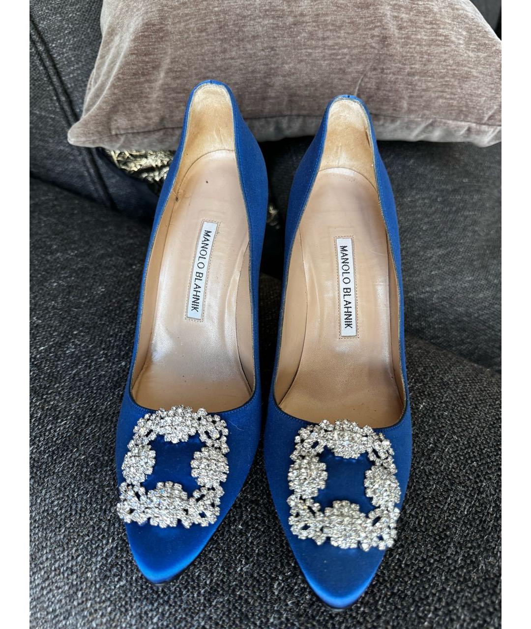 MANOLO BLAHNIK Синие туфли, фото 4