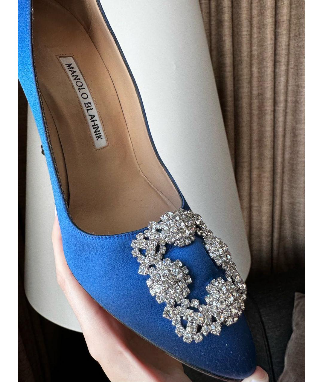 MANOLO BLAHNIK Синие туфли, фото 2