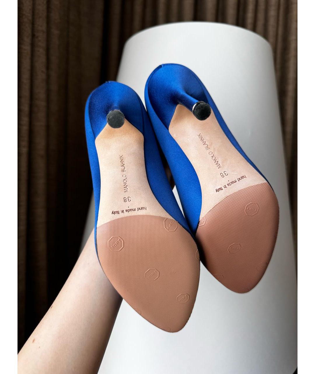 MANOLO BLAHNIK Синие туфли, фото 5