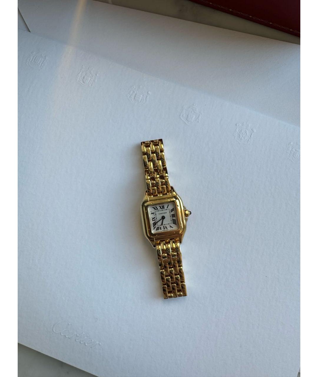 CARTIER Золотые часы из желтого золота, фото 4
