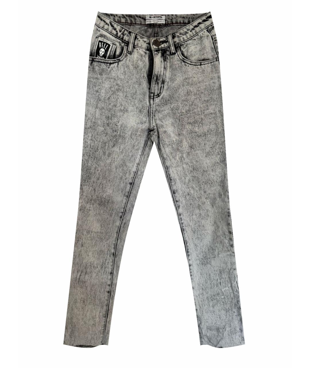 ONE TEASPOON Серые прямые джинсы, фото 1