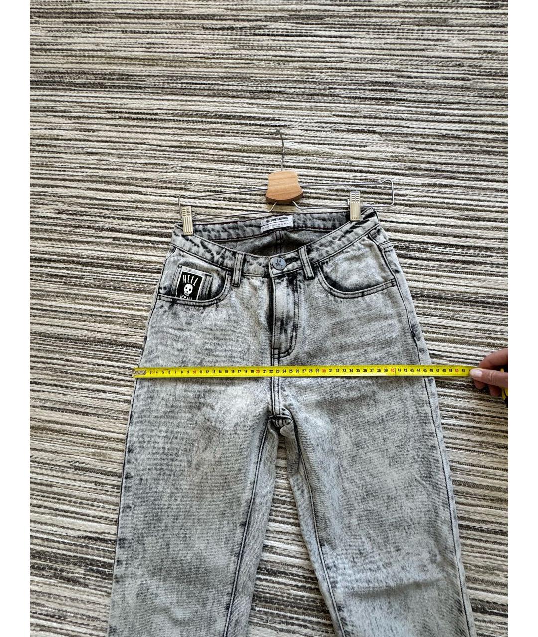 ONE TEASPOON Серые прямые джинсы, фото 6