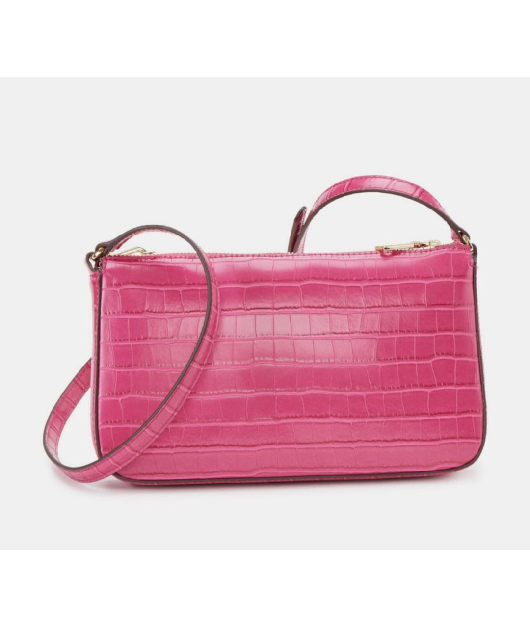 DKNY Розовая сумка через плечо из искусственной кожи, фото 2