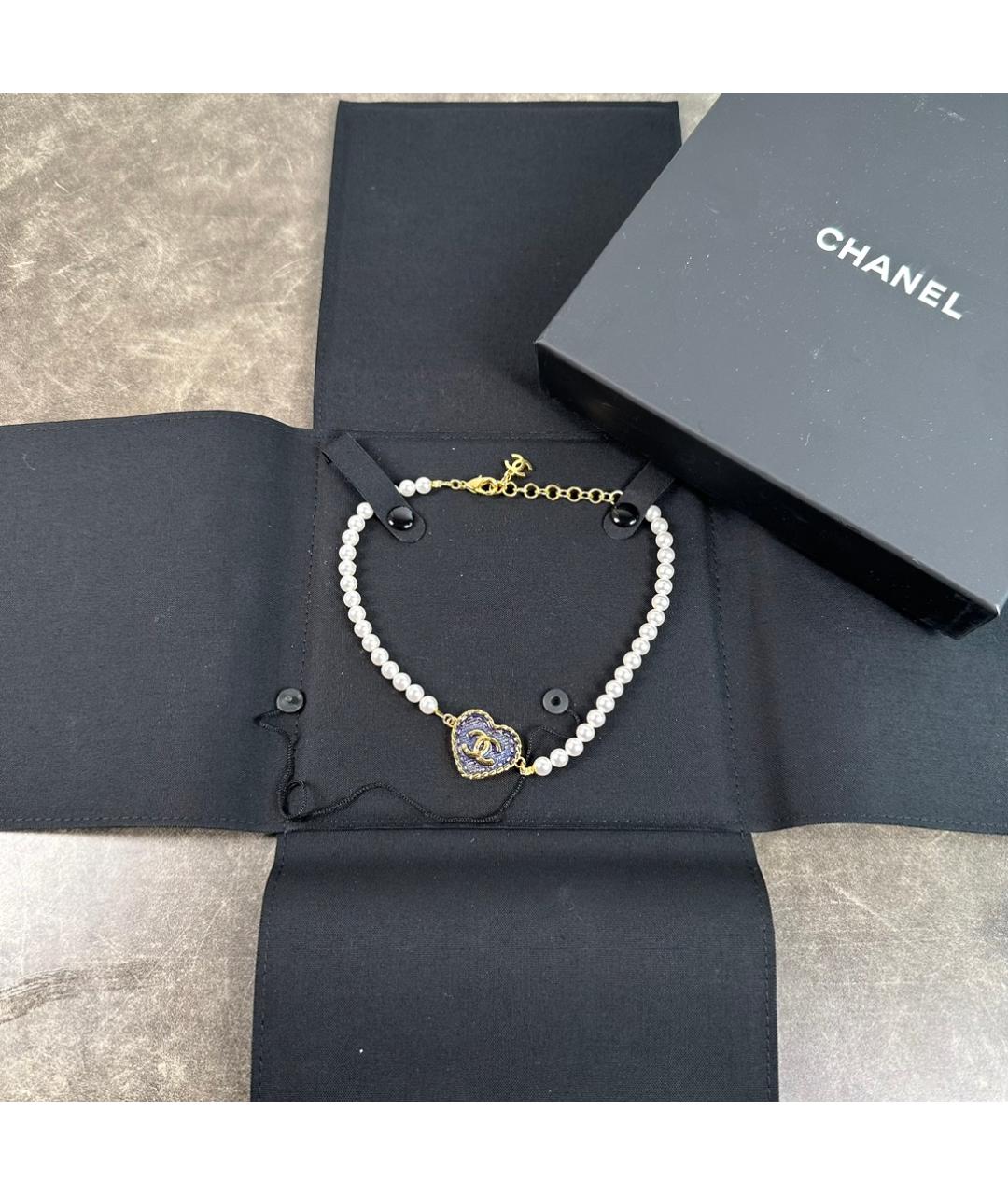 CHANEL PRE-OWNED Белое жемчужное колье, фото 2