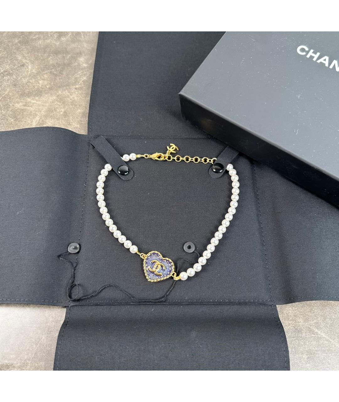 CHANEL PRE-OWNED Белое жемчужное колье, фото 3