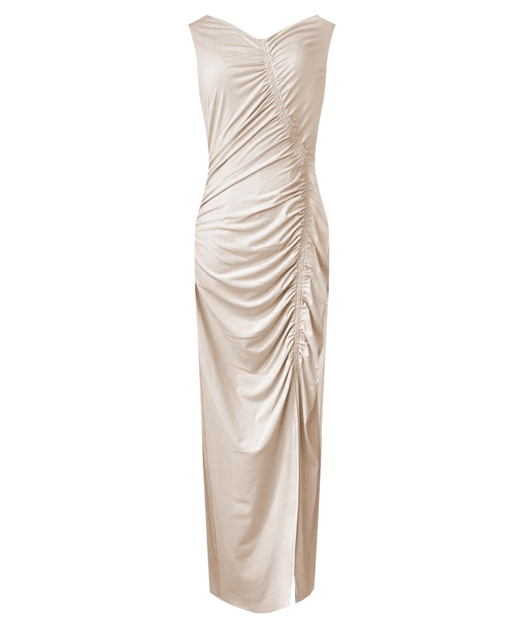 SELF-PORTRAIT Бежевое полиэстеровое коктейльное платье, фото 1