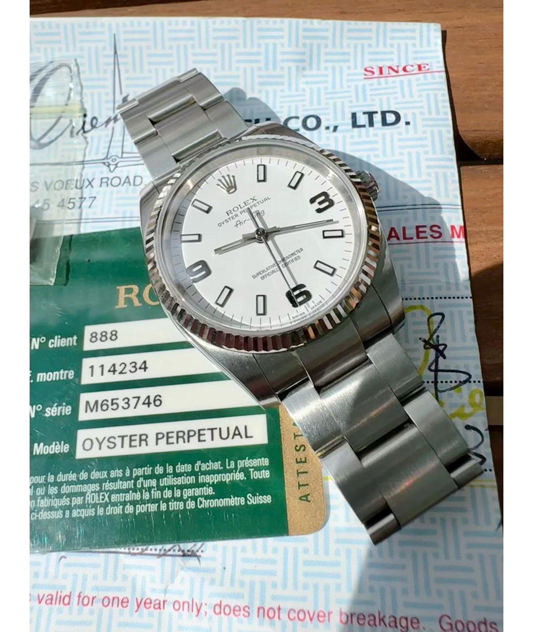 ROLEX Серебряные часы, фото 7