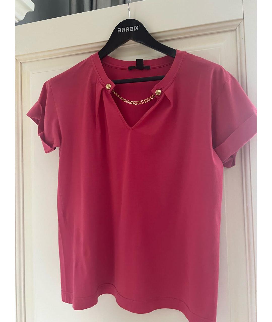 LOUIS VUITTON PRE-OWNED Розовая хлопковая футболка, фото 5