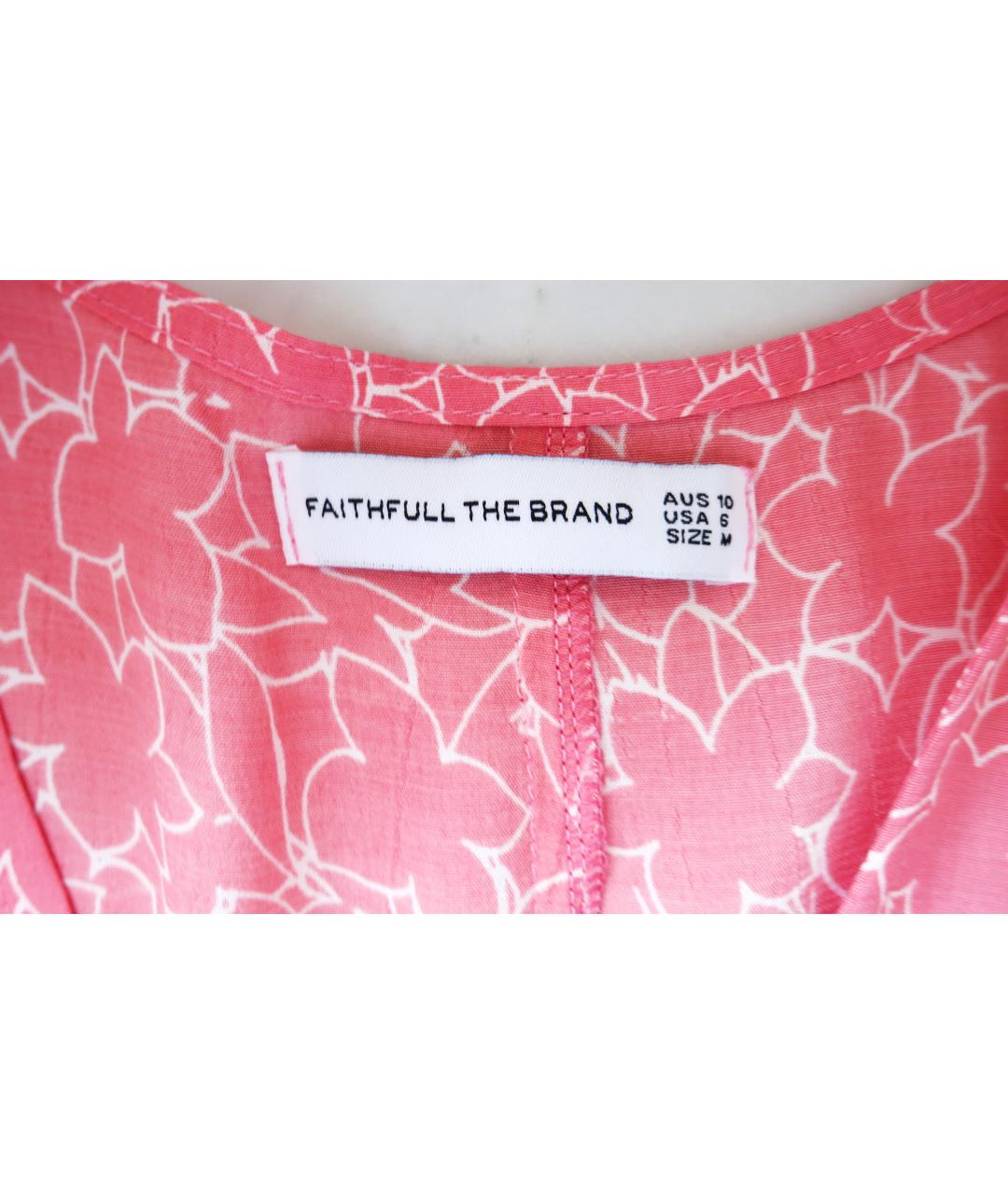 FAITHFULLY THE BRAND Розовое вискозное повседневное платье, фото 8