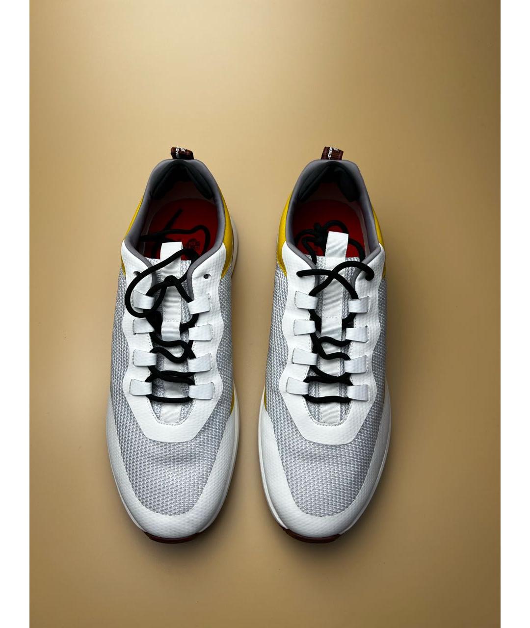 LORO PIANA Белые низкие кроссовки / кеды, фото 2