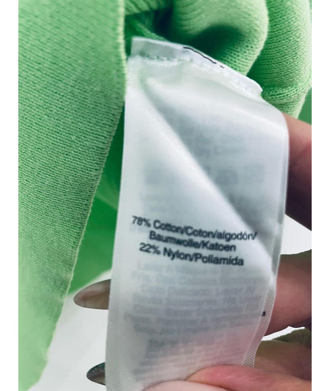 DKNY Зеленый хлопко-эластановый джемпер / свитер, фото 3