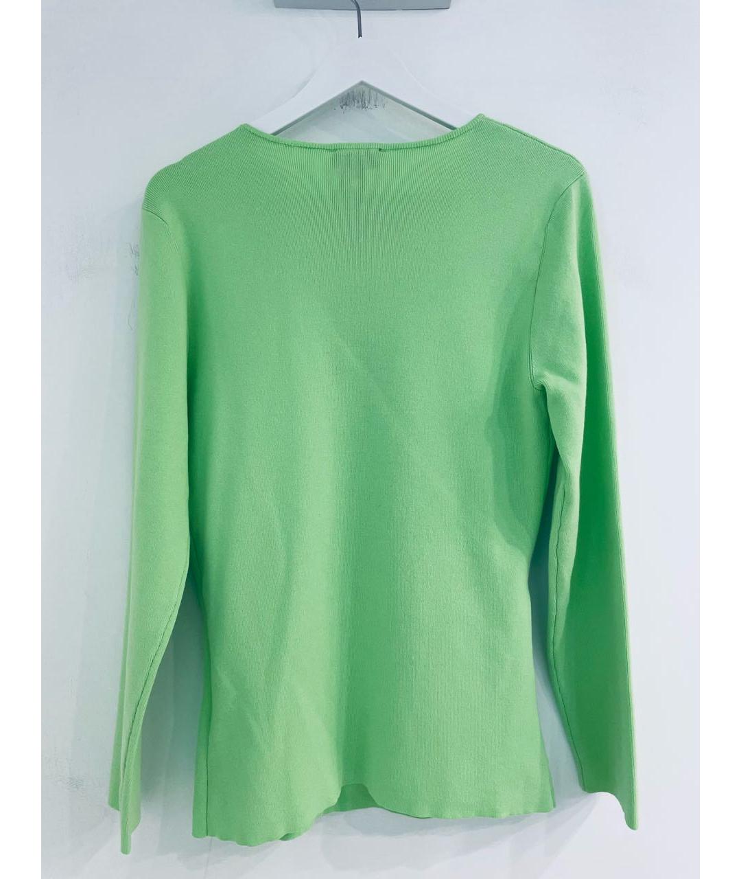 DKNY Зеленый хлопко-эластановый джемпер / свитер, фото 2