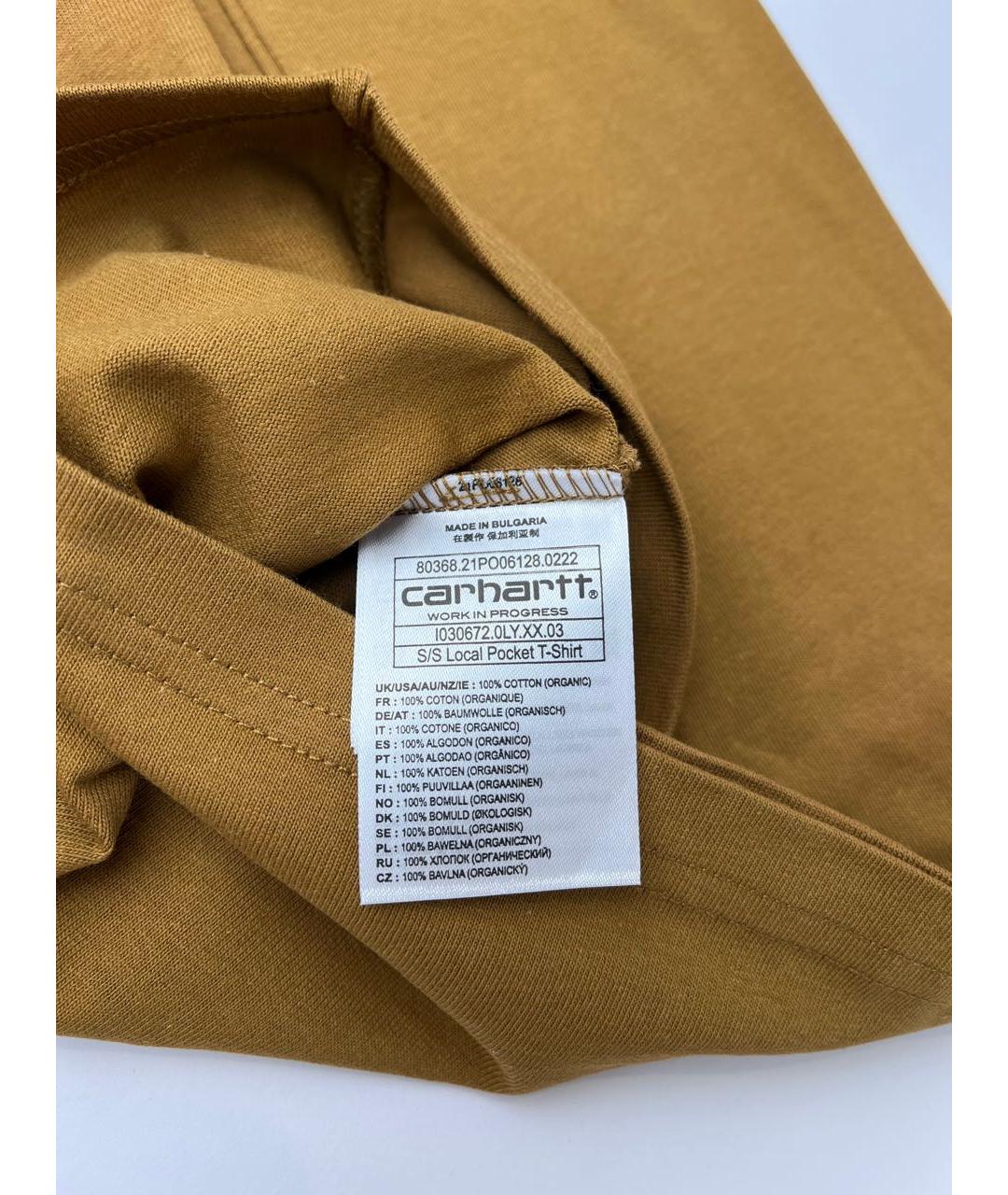 CARHARTT WIP Коричневая футболка, фото 8