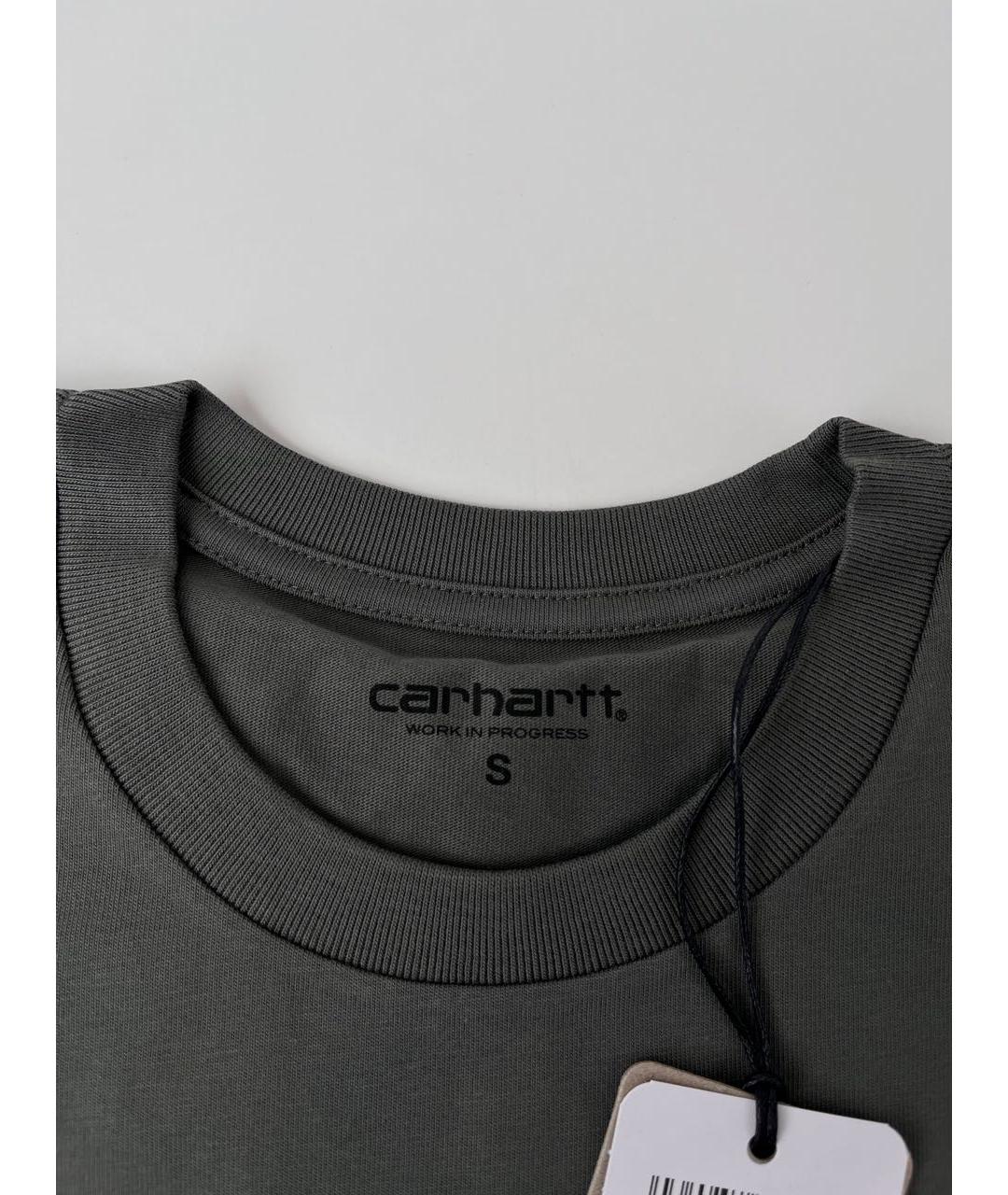 CARHARTT WIP Антрацитовая футболка, фото 5