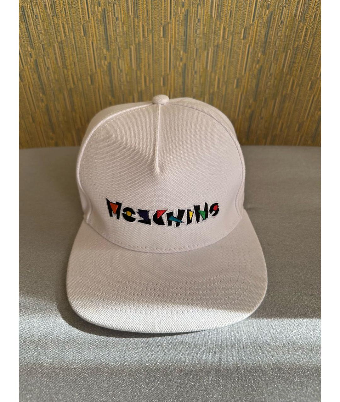 MOSCHINO Белая хлопковая кепка, фото 6