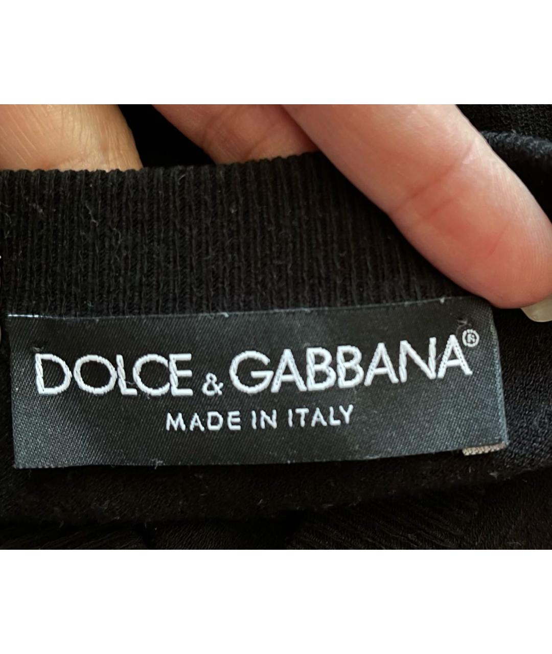 DOLCE&GABBANA Черный вискозный кардиган, фото 2