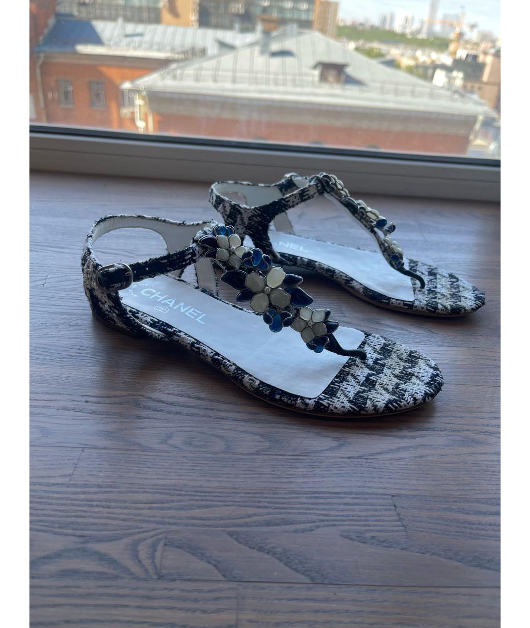 CHANEL Мульти кожаные сандалии, фото 3