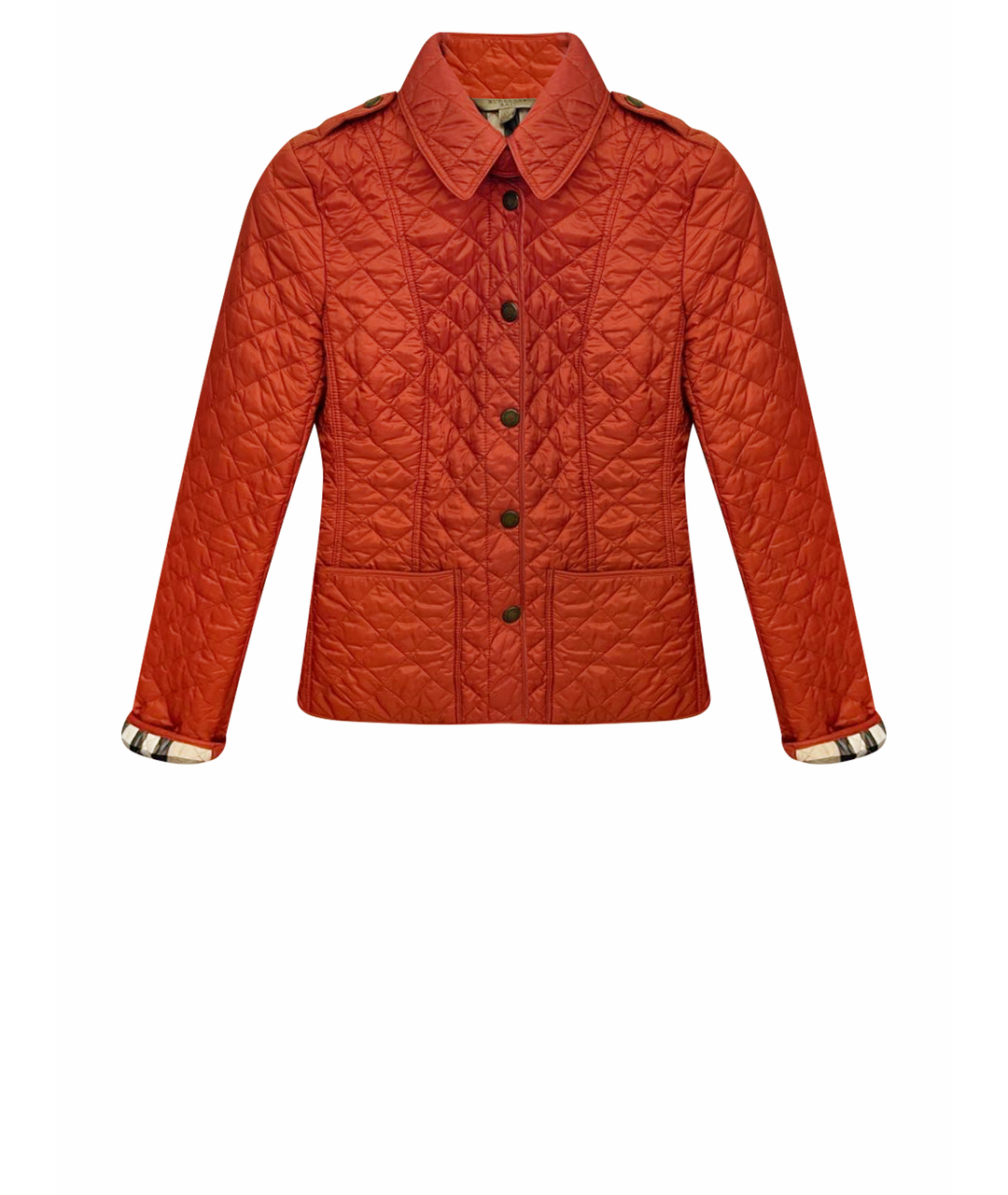 BURBERRY BRIT Оранжевая полиэстеровая куртка, фото 1