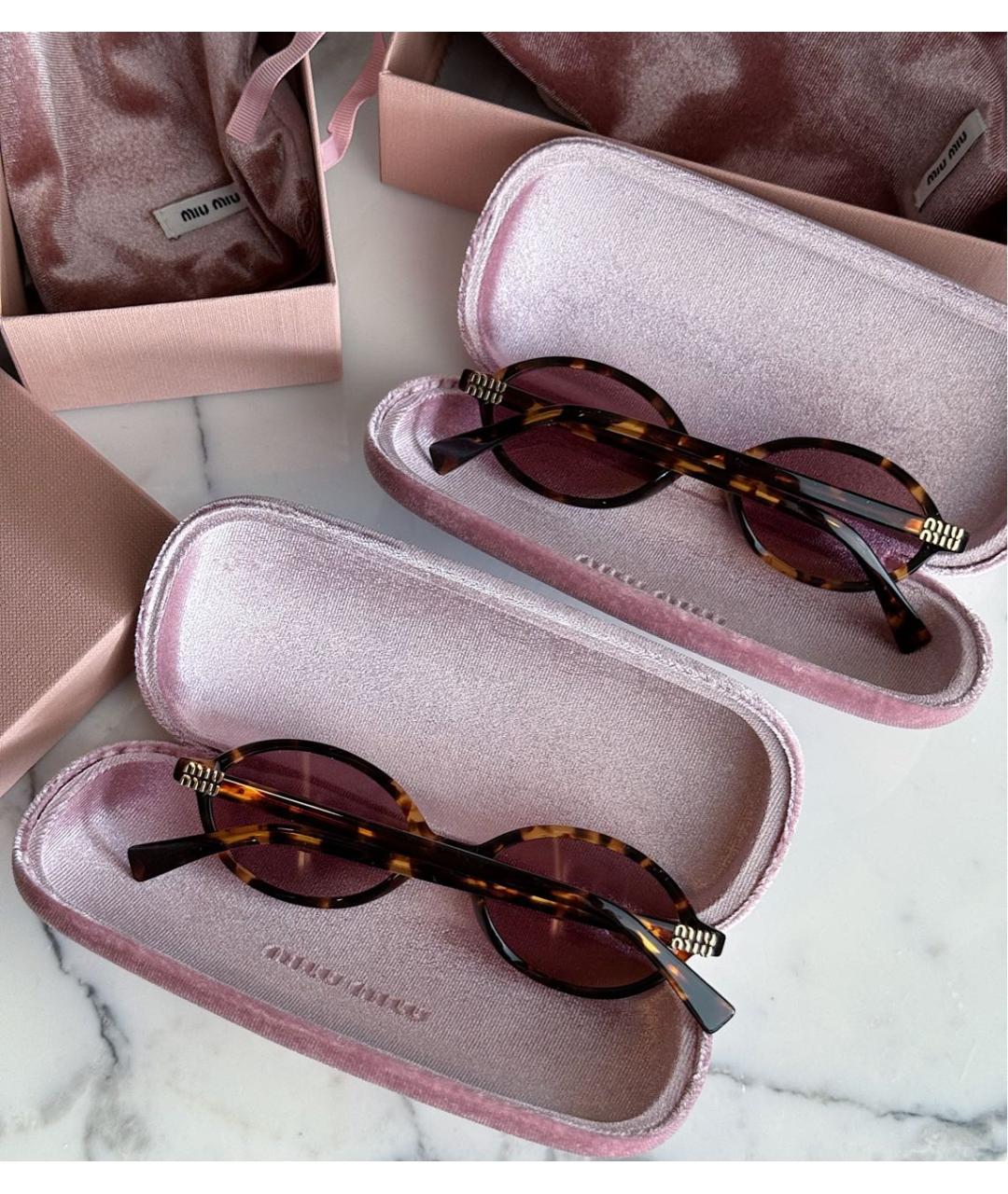 MIU MIU Розовые солнцезащитные очки, фото 4