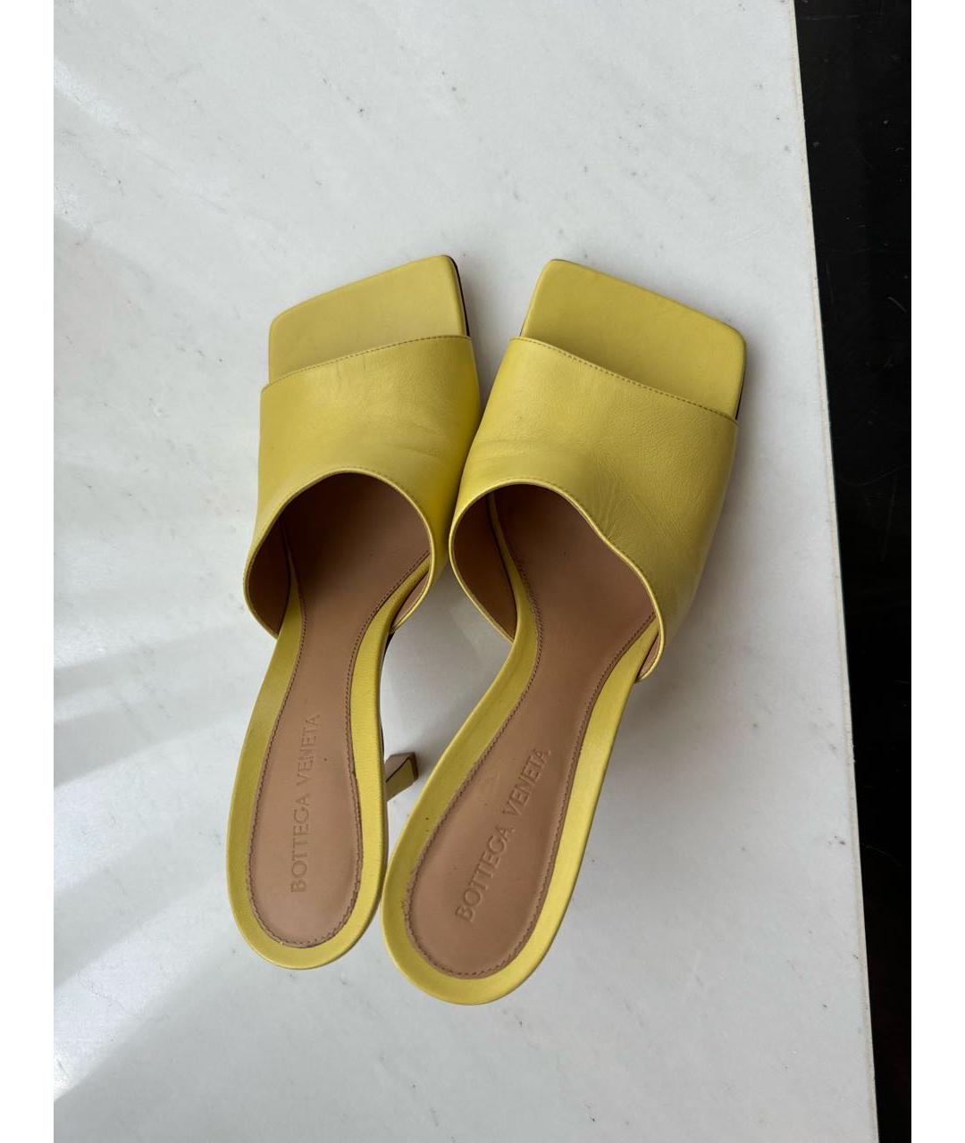 BOTTEGA VENETA Кожаные мюли, фото 6