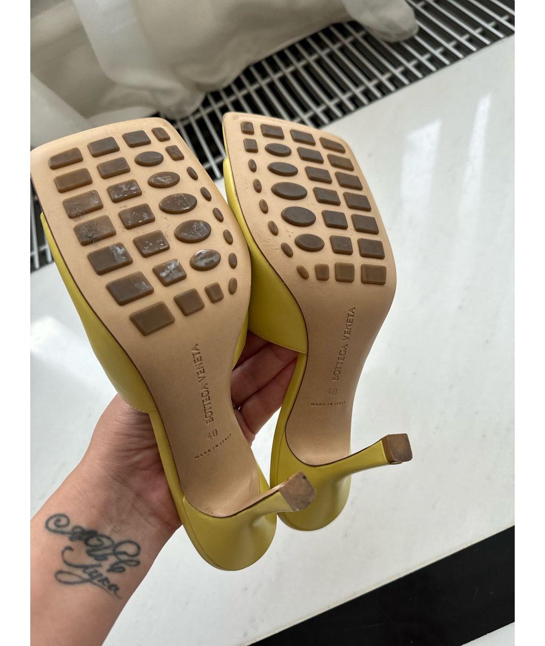 BOTTEGA VENETA Кожаные мюли, фото 5