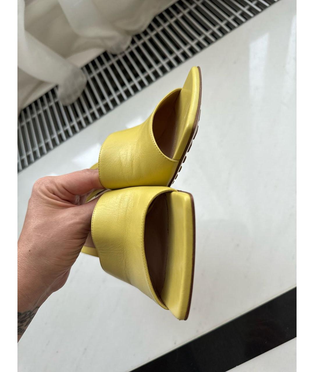 BOTTEGA VENETA Кожаные мюли, фото 7