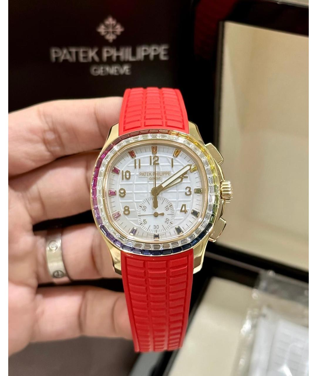 PATEK PHILIPPE Белые часы из розового золота, фото 3