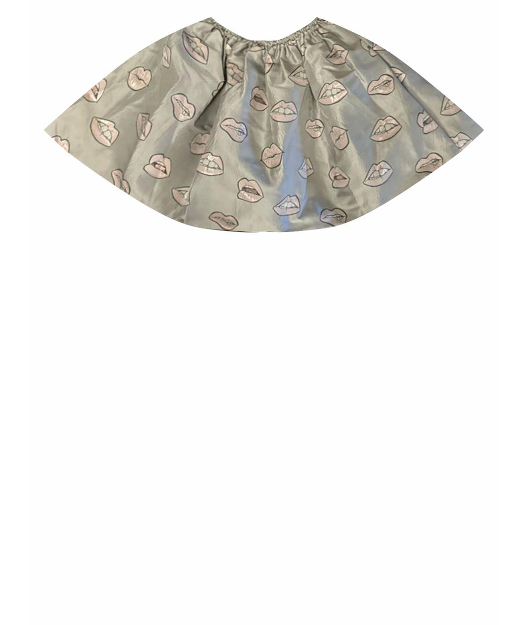 AU JOUR LE JOUR Мульти полиэстеровая юбка мини, фото 1