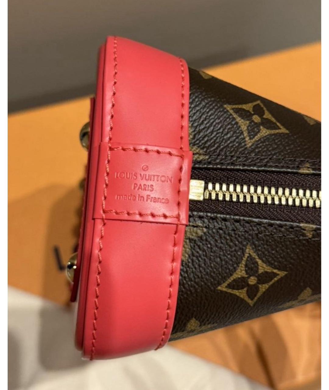 LOUIS VUITTON PRE-OWNED Коричневая сумка с короткими ручками, фото 4