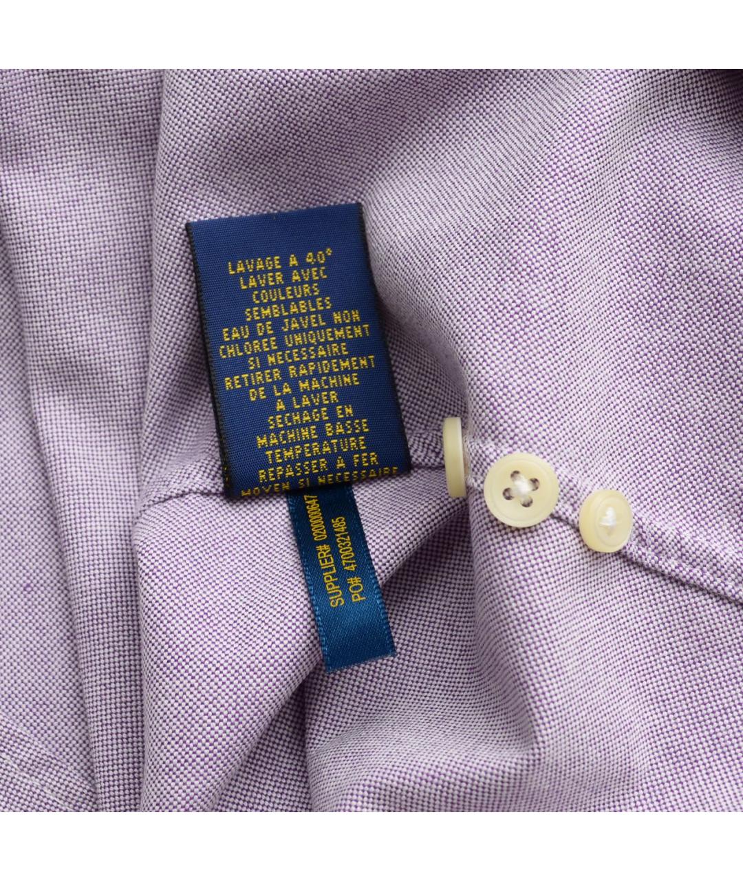 POLO RALPH LAUREN Фиолетовая хлопковая рубашка, фото 6