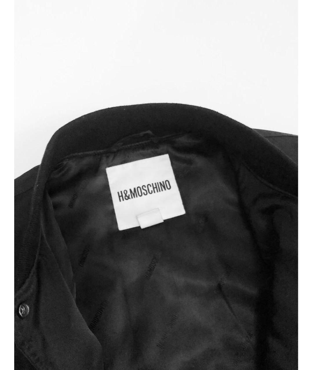MOSCHINO Черная полиэстеровая куртка, фото 3