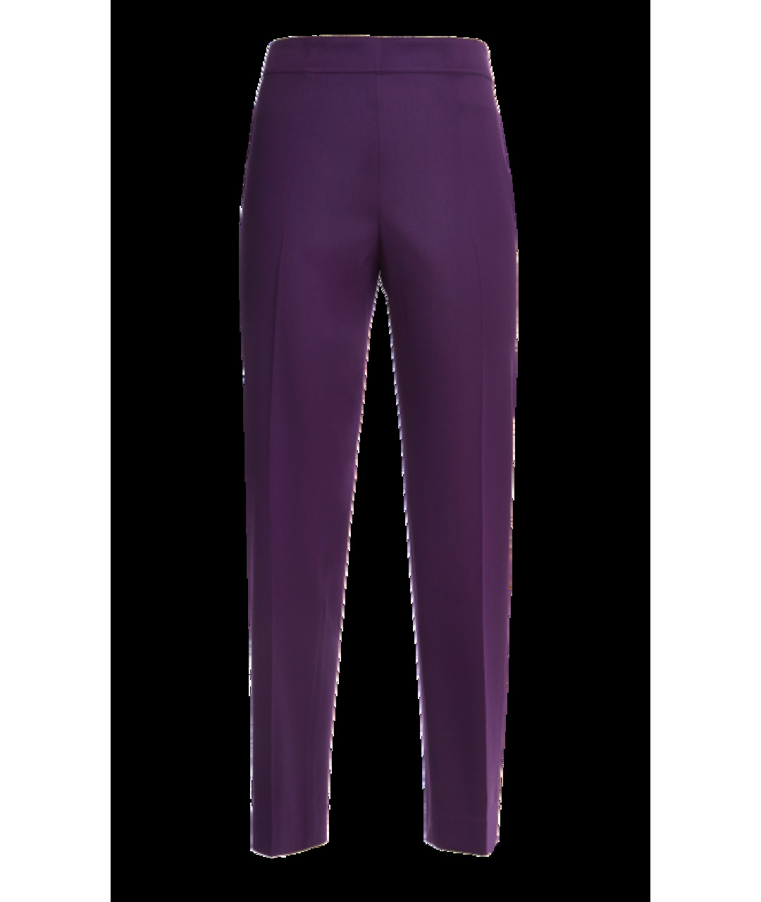 ST. JOHN Фиолетовые шелковые прямые брюки, фото 6