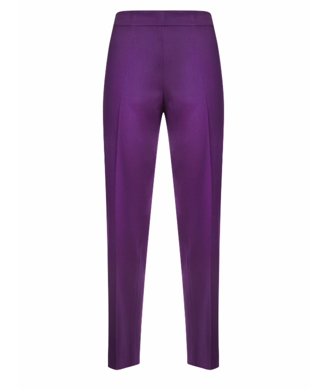ST. JOHN Фиолетовые шелковые прямые брюки, фото 1