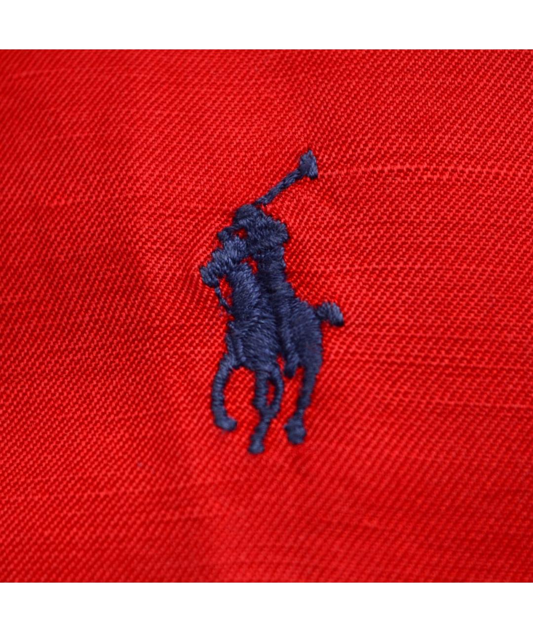 POLO RALPH LAUREN Красная шелковая кэжуал рубашка, фото 5