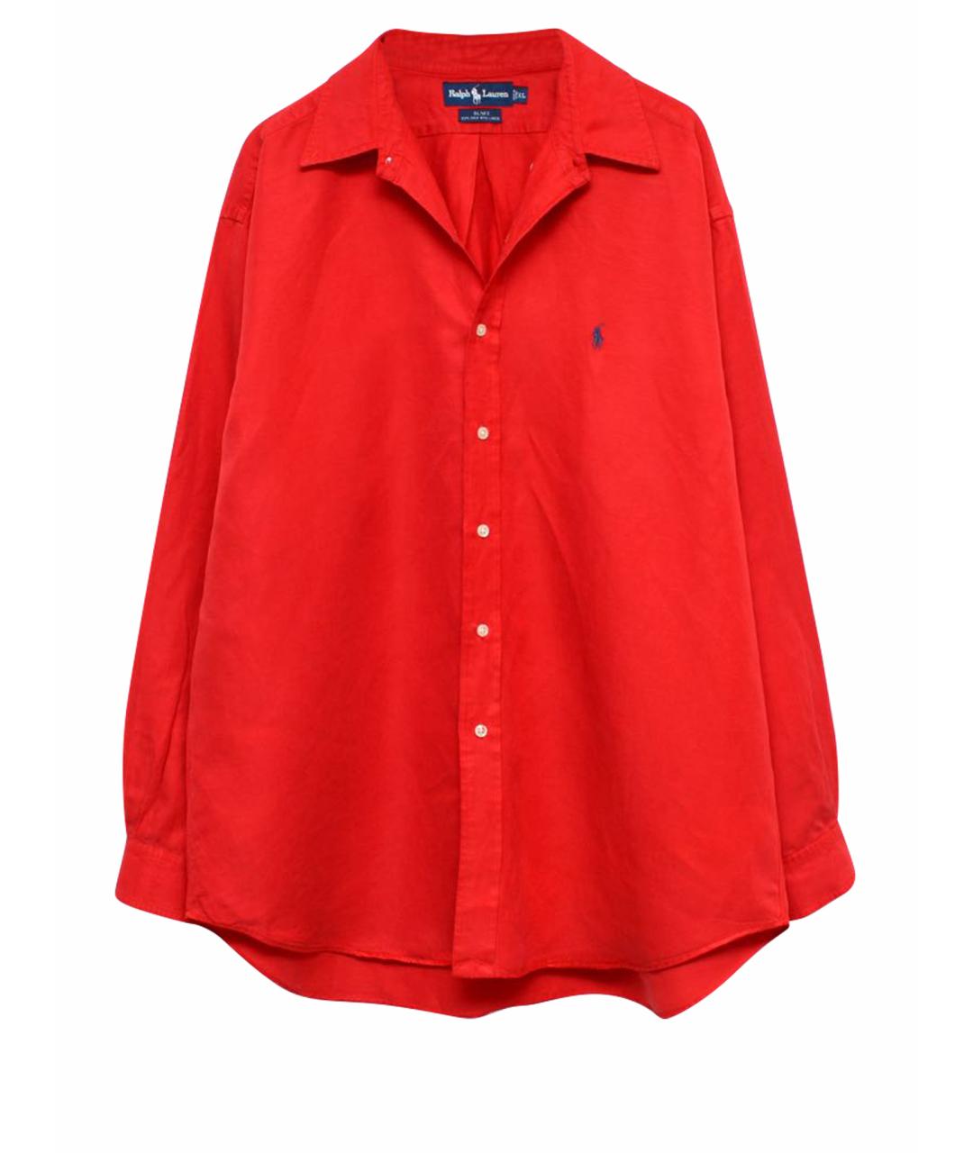 POLO RALPH LAUREN Красная шелковая кэжуал рубашка, фото 1