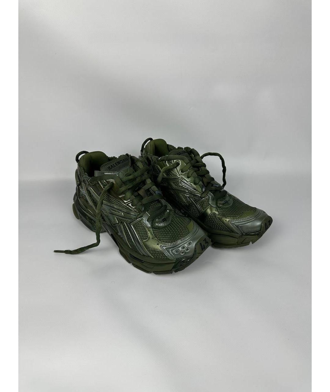 BALENCIAGA Зеленые низкие кроссовки / кеды, фото 2