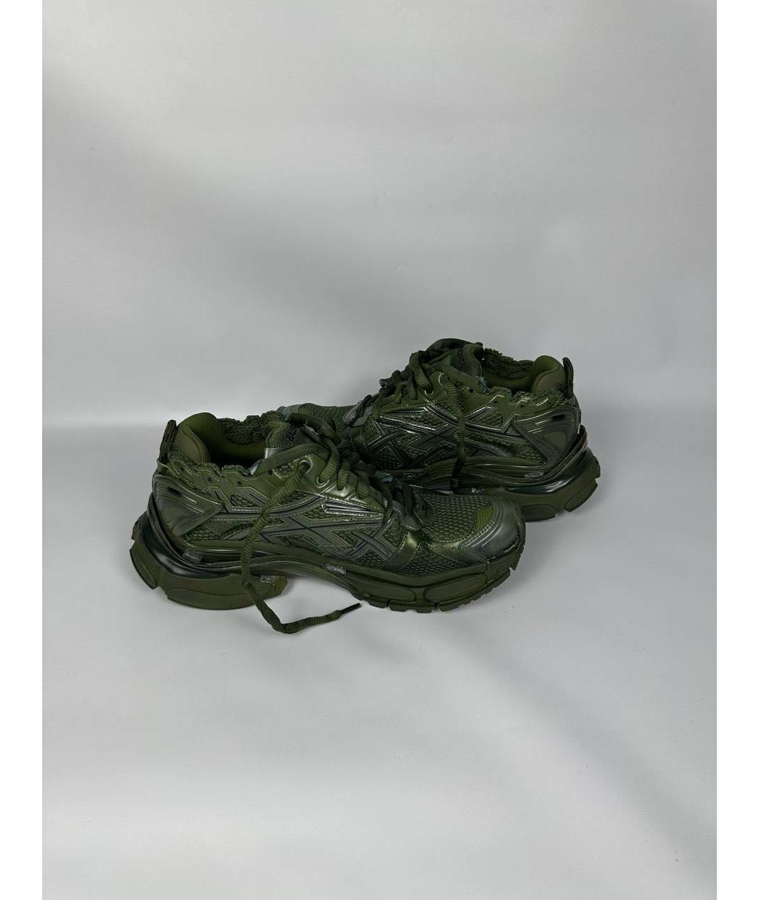 BALENCIAGA Зеленые низкие кроссовки / кеды, фото 9