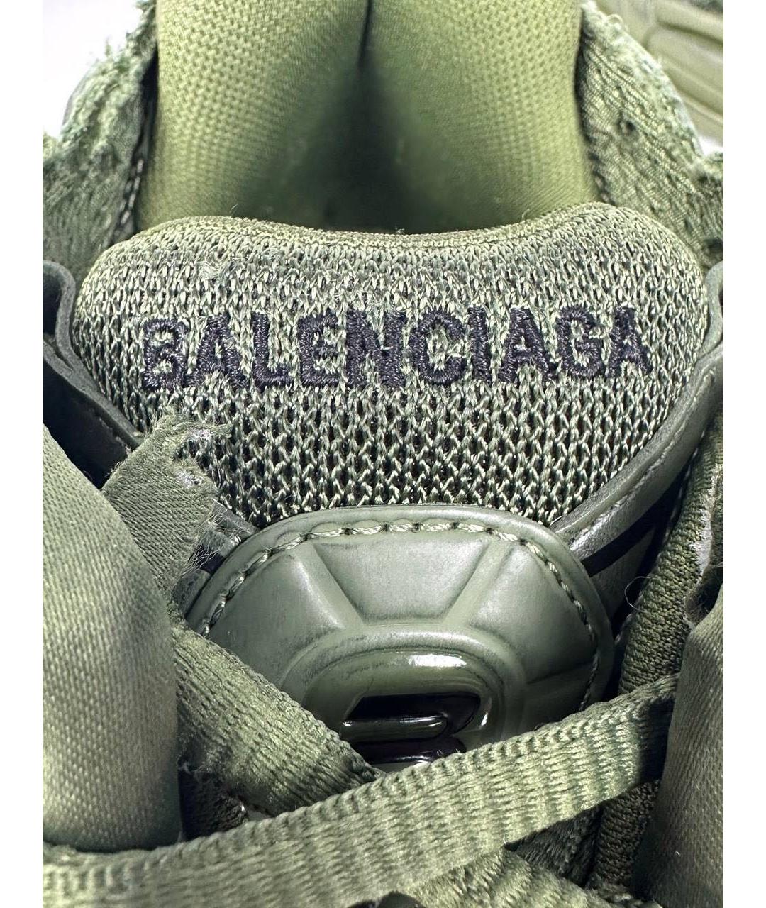 BALENCIAGA Зеленые низкие кроссовки / кеды, фото 5