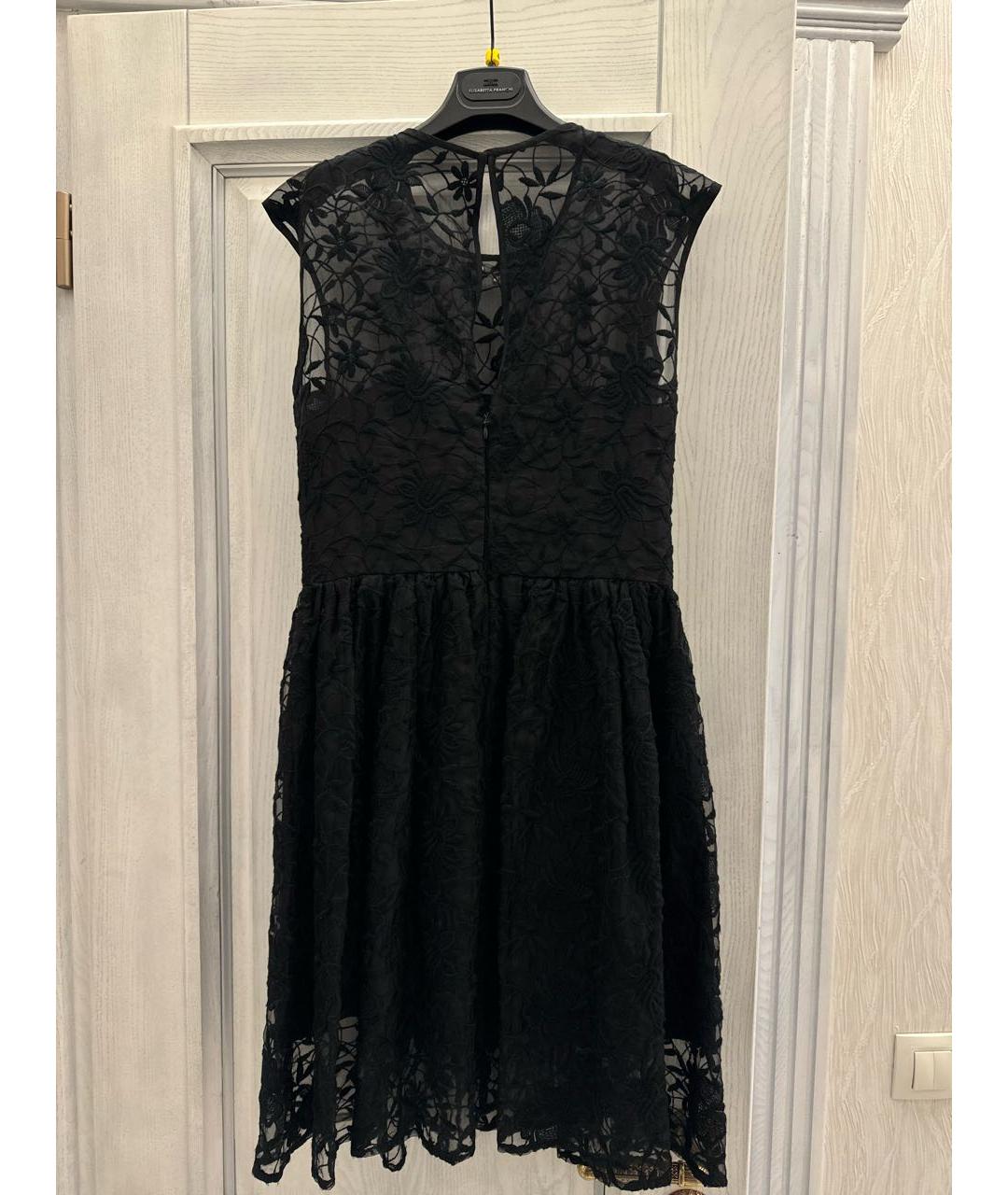 BLUMARINE Черное полиэстеровое коктейльное платье, фото 2