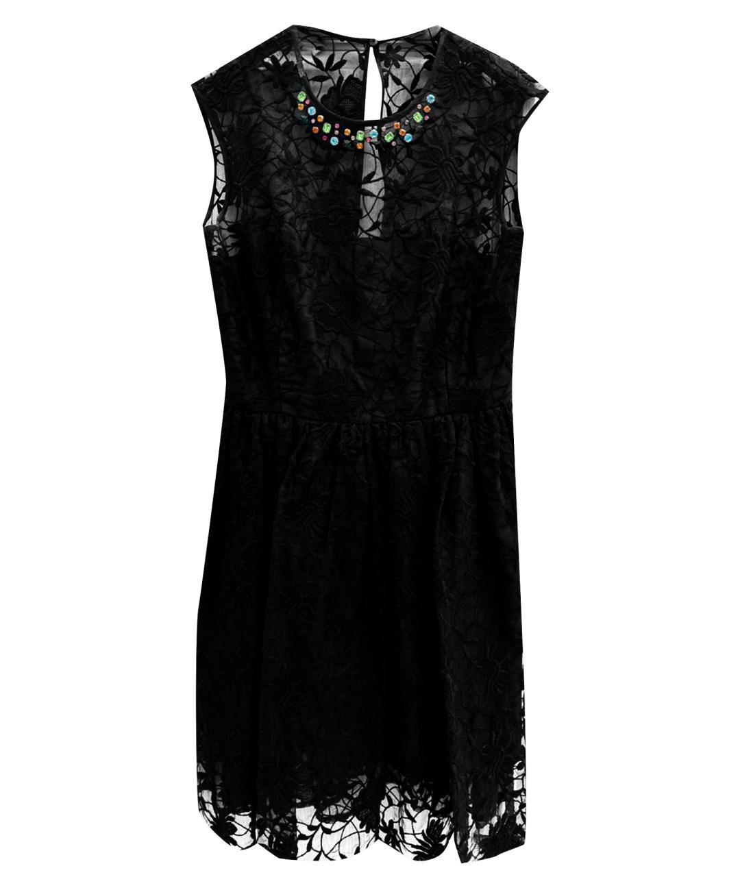 BLUMARINE Черное полиэстеровое коктейльное платье, фото 1