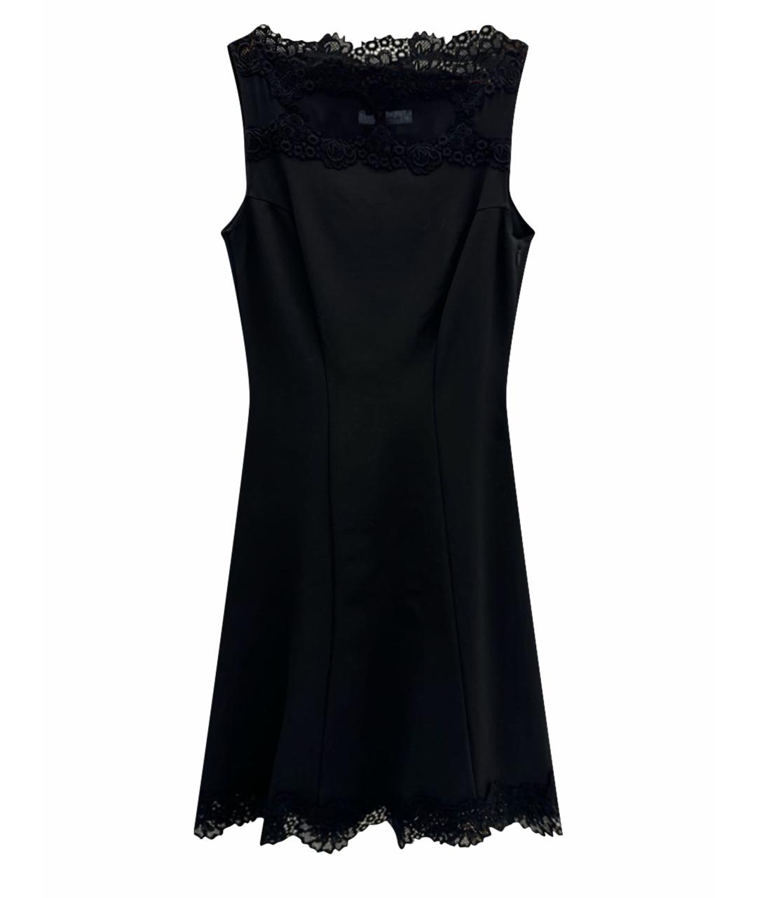 BLUMARINE Черное вискозное коктейльное платье, фото 1
