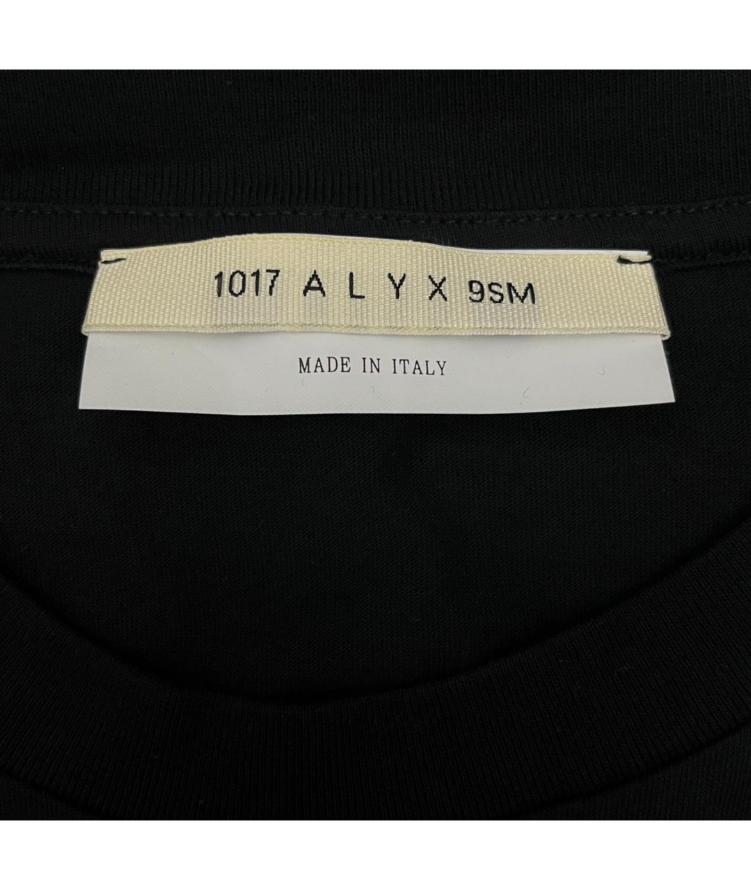1017 ALYX 9SM Черная хлопковая футболка, фото 5
