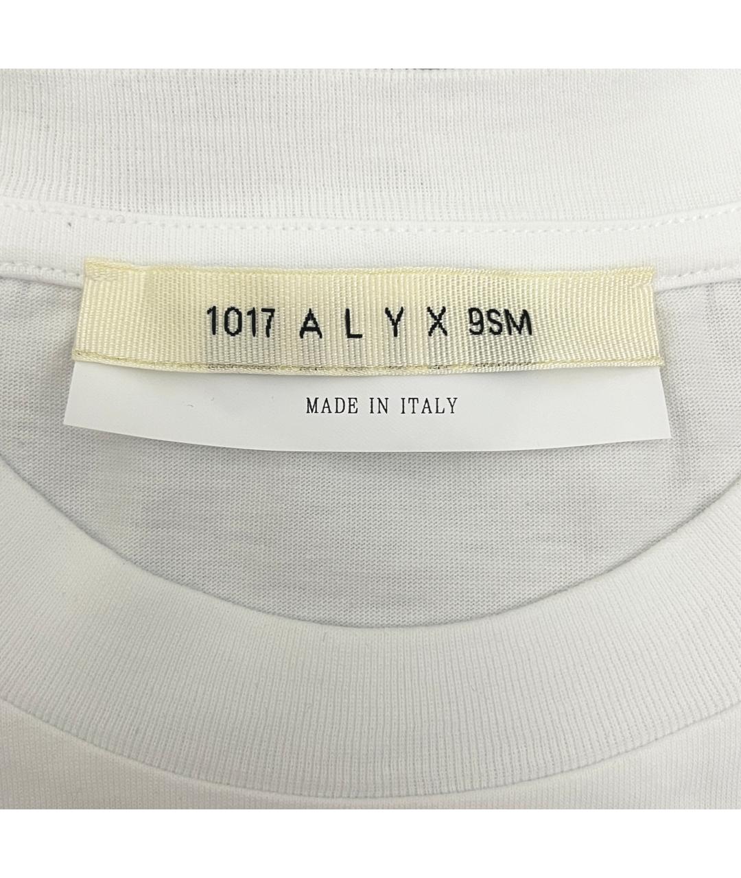 1017 ALYX 9SM Белая хлопковая футболка, фото 5