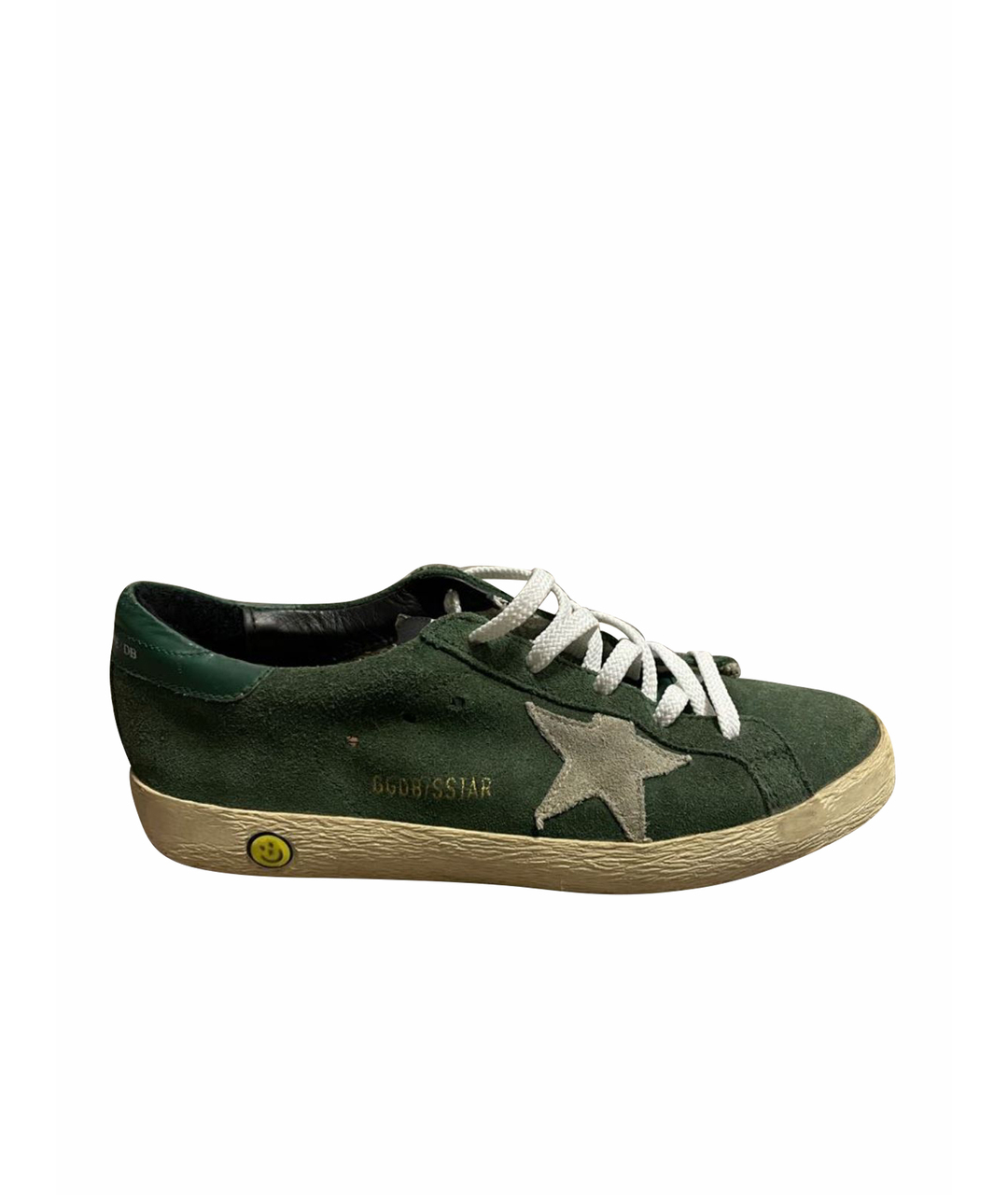 GOLDEN GOOSE DELUXE BRAND Зеленые замшевые кроссовки, фото 1
